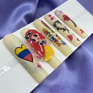 3XL Character “karol g” press on nails 10pc